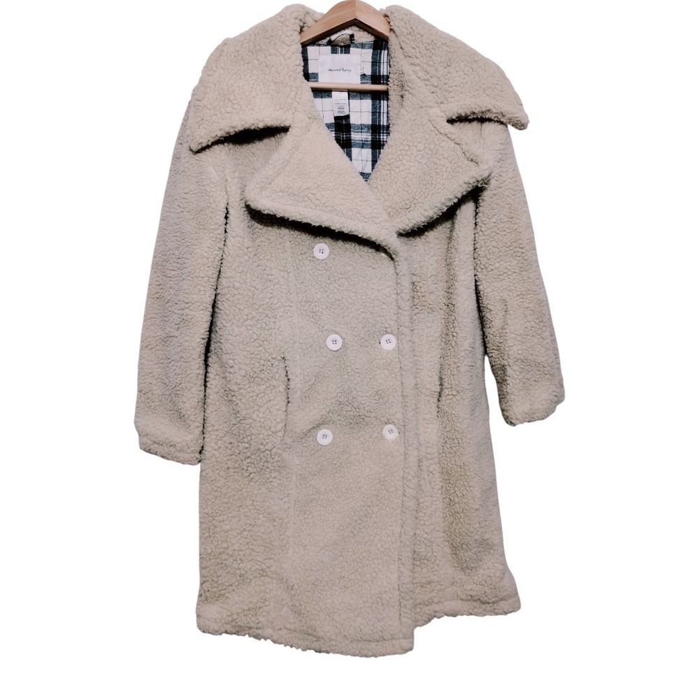 House Of Sunnyโ Teddy Upscale Coat Shearling Women's 6 Double Breasted